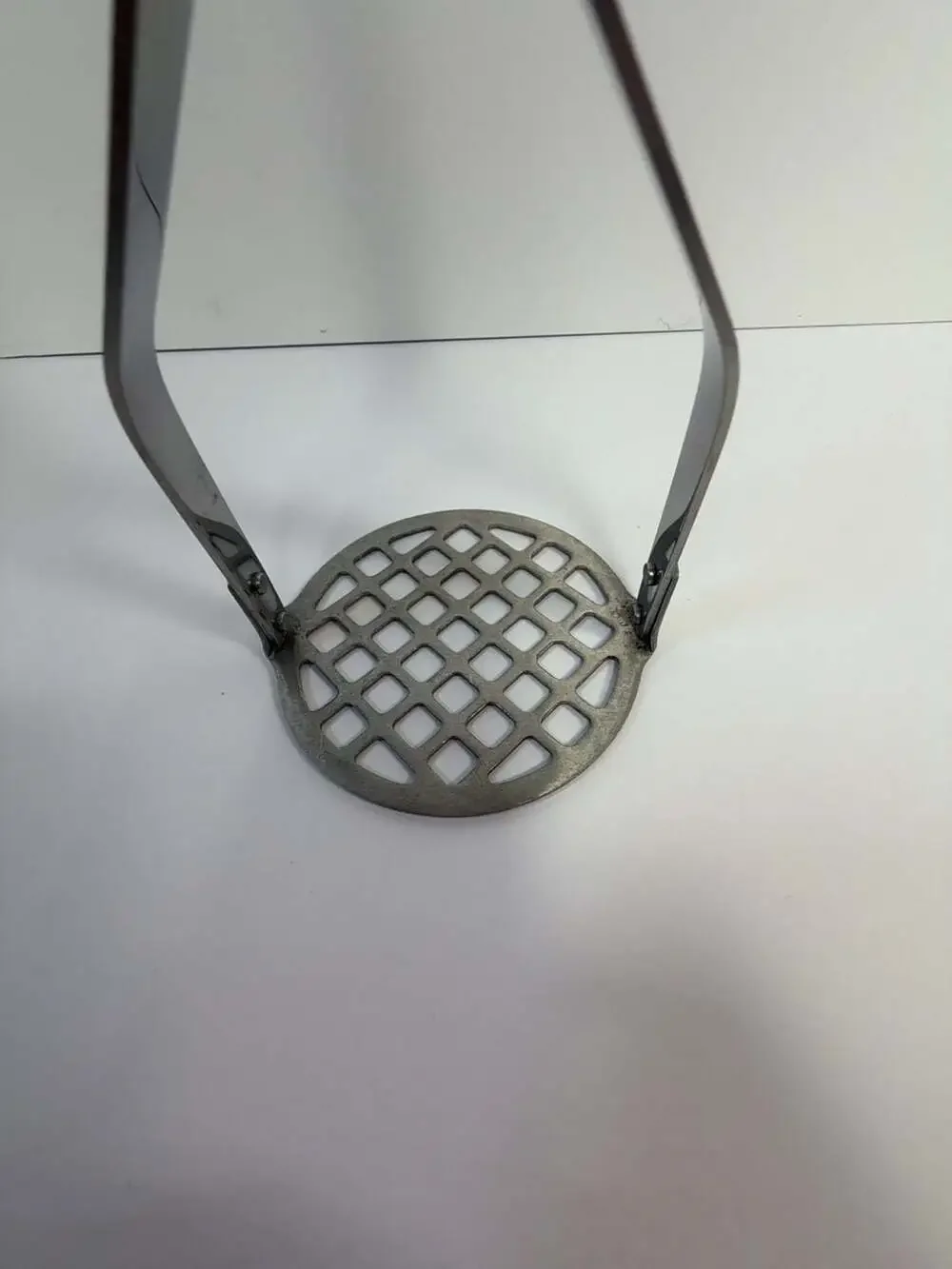 Vintage Flint‎ Stainless USA Potato Masher with Black Handle